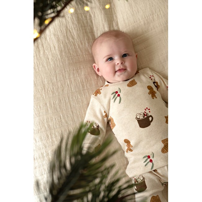 Feetje pyjama Cosy Cookie - Premium Sleepwear - Offwhite melange