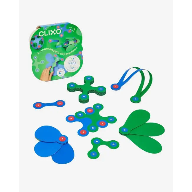 Itsy pack green/blue - Clixo (set 18 stuks)