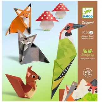 Djeco DJ08704 Boswandeling origamiset