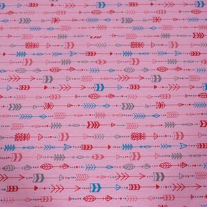  French terry boho pijl licht rose