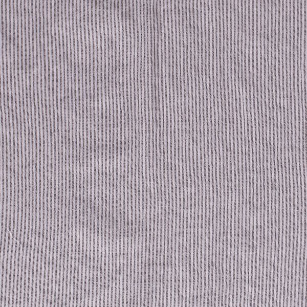 Seersucker streepje licht grijs-wit