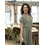 Basic Katoenen tricot zware kwaliteit lindegroen