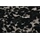 SALE Chiffon stof in beige met zwarte bloemen en lurex