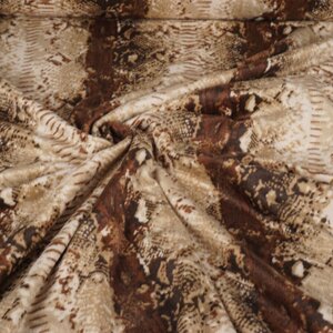 Velboa mixprint bruin