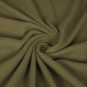 Wafel stretch legergroen
