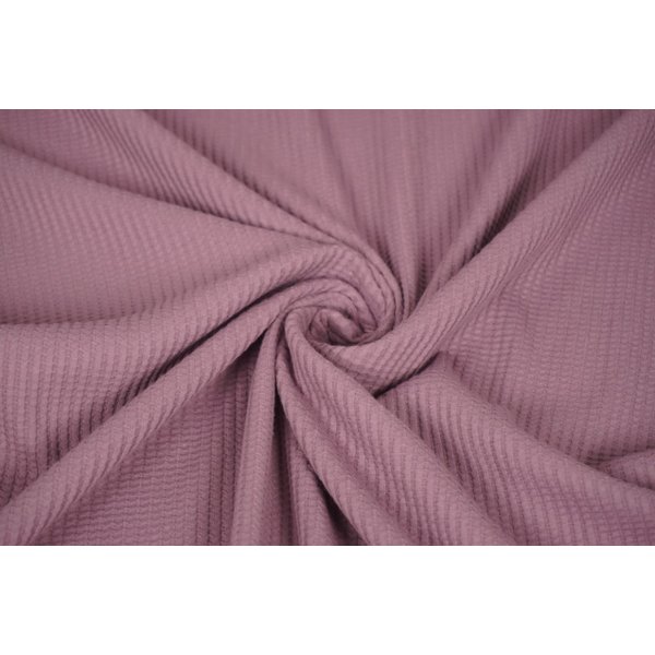 Wafelstof stretch lila-roze