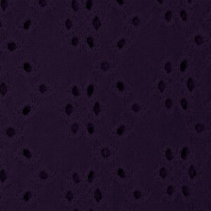  Tricot stof broderie paars