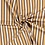 SALE Gestreepte crepe stof stretch beige met brique