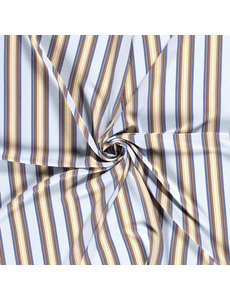 SALE Gestreepte crepe stretch in pasteltinten