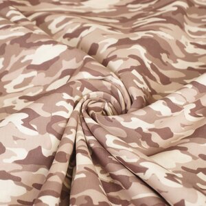 Katoen army dessin bruin