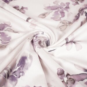  Bamboe fleece met bloemenprint