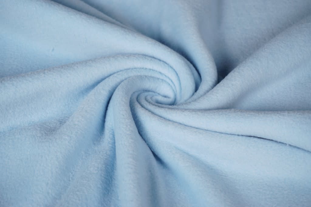Arashigaoka elleboog Scorch Fleece Stof Lichtblauw - De Lappenkraam Stoffenwebshop | De Lappenkraam
