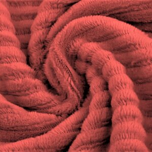  Jersey ribvelours koraal