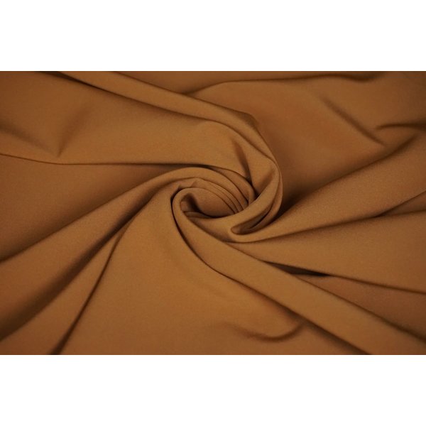 Basic Terlenka stretchstof cognac