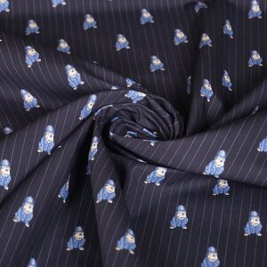  Popeline met bulldog in politiepak