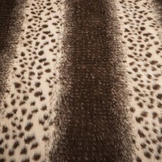  Langharig bont met cheetah print bruin