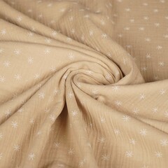  Hydrofiel met sterretjes beige
