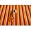 Katoenen tricot stof met banen oranje