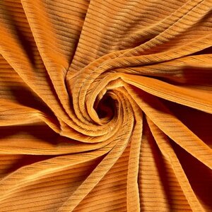  Jersey ribvelours geel