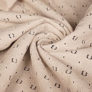  Polyester stretch broderie beige