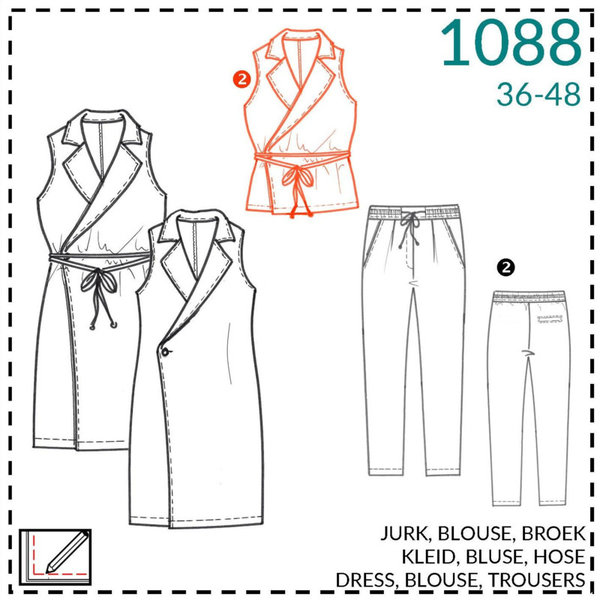 It's a Fits Naaipatroon voor jurk, blouse en broek