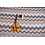 SALE Viscose stretch stof met zigzag paars