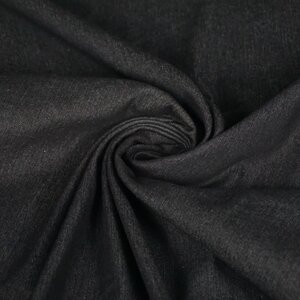 Basic Voorgewassen denim met stretch zwart