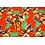 SALE Viscose stretch stof rood met vrolijke bloemen