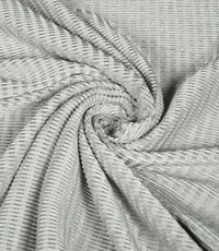  Poly tricot zilver met lijnenstructuur