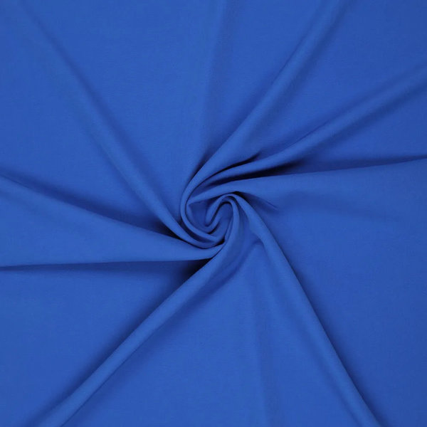 Basic Terlenka stretch stof kobaltblauw