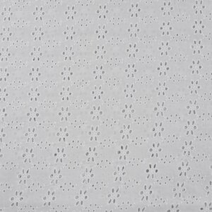  Broderie met kleine bloemetjes wit