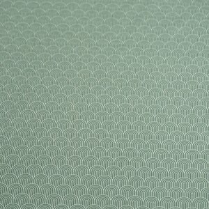  Organic tricot met ovalen groen