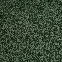  Tricot met baby luipaardprint legergroen