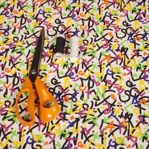  French terry met lettermotief