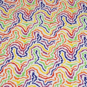  Tricot met felle fantasiekronkels