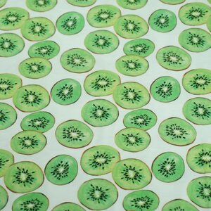  Tricot met dessin van kiwi's