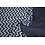 Coupon 463 Voile blauw met zigzag 180 x 150 cm