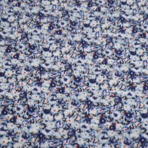  Viscose met blauwe mille fleurs