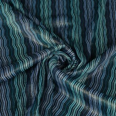  Dun gebreide zigzag met lurex groen