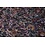 SALE Chiffon stof zwart met paarse bloemen