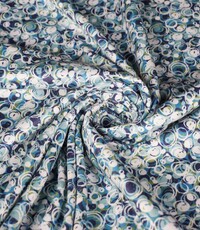  Coupon 241 Polyester stretch met bubbels 170 x 150 cm