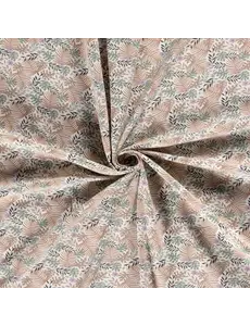  Katoenen tricot met junglebladeren