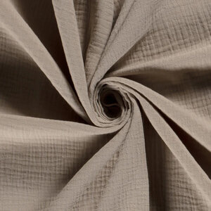  Mousseline stof lichtbeige