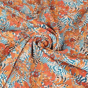  Polyester met psychedelische print
