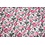 Coupon 258 Chiffon met roze bloemen en lurex 180 x 150 cm