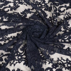 Blauw kant met medaillon