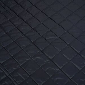 Gewatteerd diep donkerblauw geruit