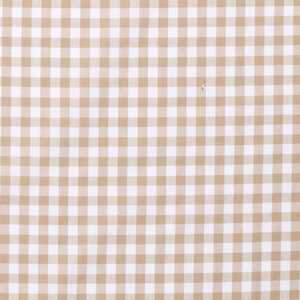  Ruitje katoen beige 1cm