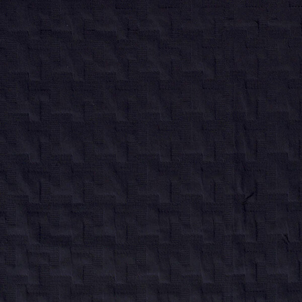 Gebreide jacquard stof  donkerblauw