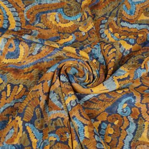  Chiffon met print van kwaststreepjes